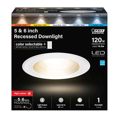 Energy Efficient LED Downlight Retrofit Kit with Adjustable Trim