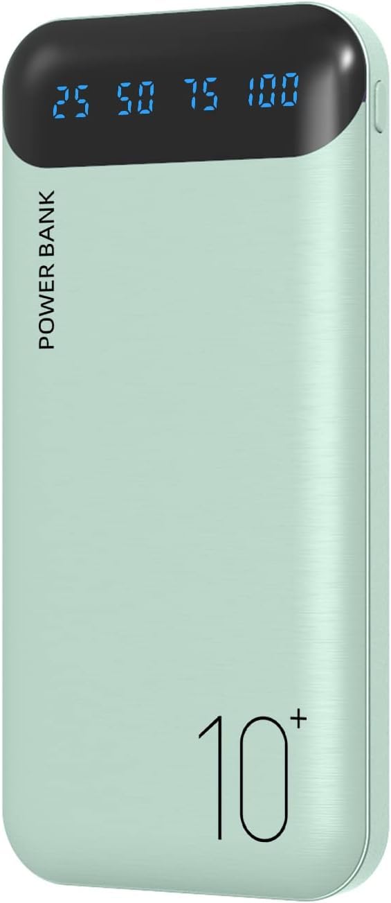 Power Bank 10000mAh Portable Charger Slim Battery Pack USB C