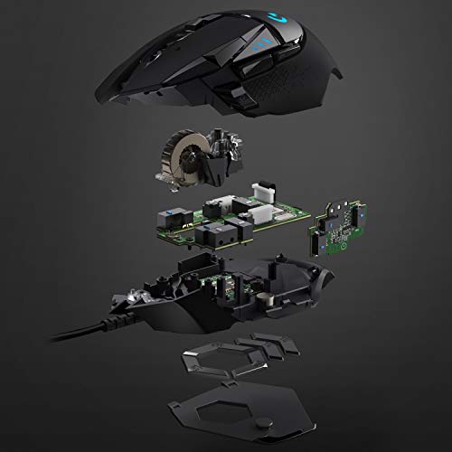 Logitech G502 HERO Wired Gaming Mouse with Adjustable Weights