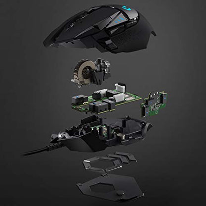Logitech G502 HERO Wired Gaming Mouse with Adjustable Weights