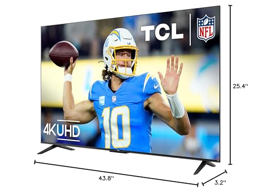 TCL 43 Inch 4K HDR Smart TV with Voice Control