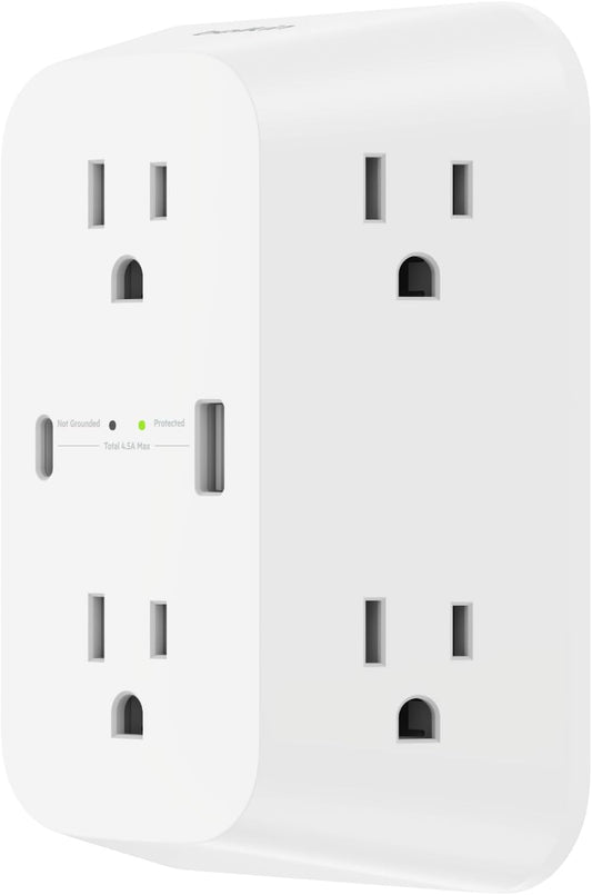 Belkin 6 Outlets Surge Protector Power Strip With USB C PD