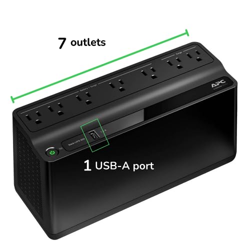 APC BE600M1 UPS Battery Backup For Reliable Power Supply