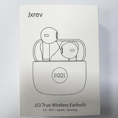 Wireless Earbuds, Bluetooth 5.4 Ear Buds LED Power Display Headphones Bass Stereo, Bluetooth Earbuds in-Ear Noise Cancelling Mic, 40H Playback Mini Case IP7 Waterproof Sports Earphones for Android iOS