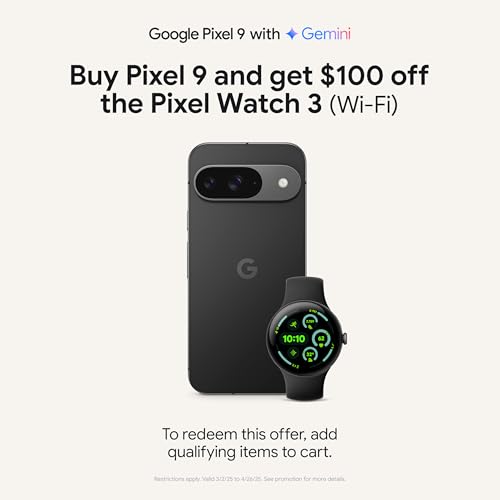 Google Pixel Watch 3 Android Smartwatch With Heart Tracking