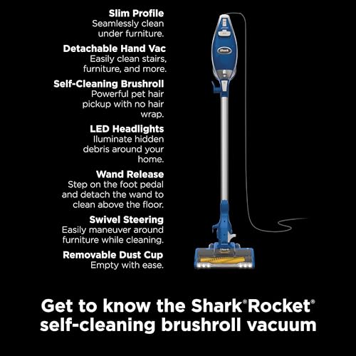Shark HV322 Rocket Deluxe Pro Lightweight Vacuum for Pet Hair