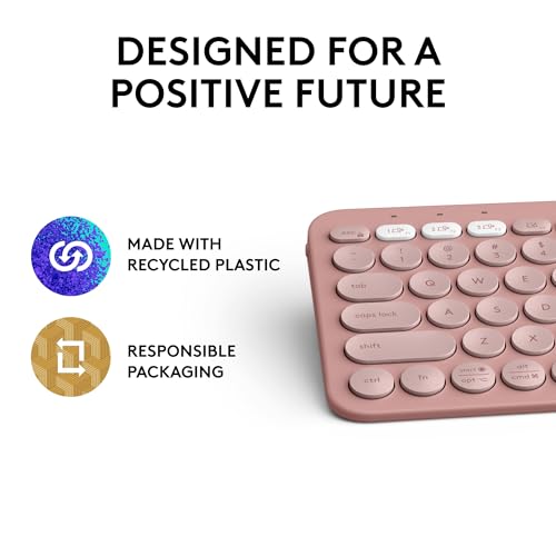 Logitech Pebble K380s Bluetooth Keyboard Slim Portable Design