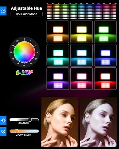 Dimmable LED Video Light Kit for Enhanced Shooting