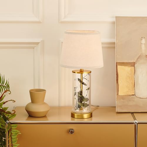 Maya 21 Inch Clear Glass Fillable Table Lamp