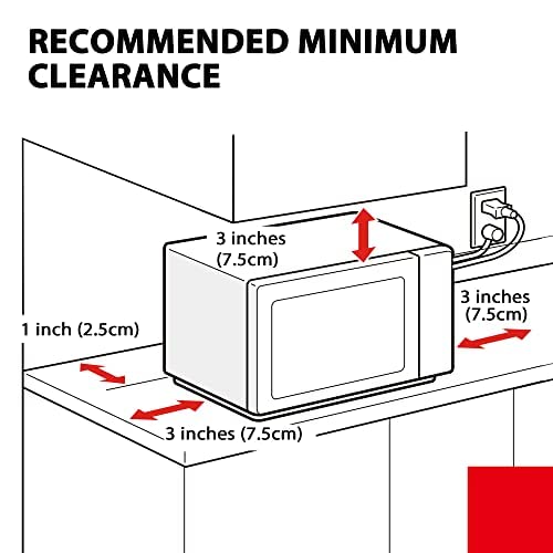 Toshiba Small Countertop Microwave with Child Lock Feature