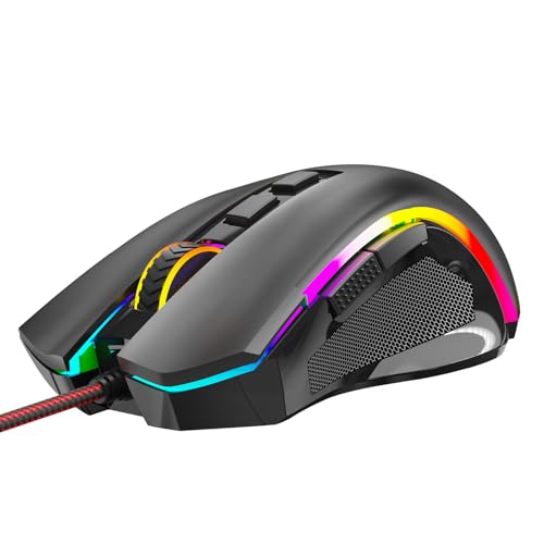 Redragon M602 Ergonomic RGB Gaming Mouse with Adjustable DPI