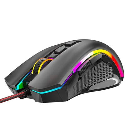 Redragon M602 Ergonomic RGB Gaming Mouse with Adjustable DPI