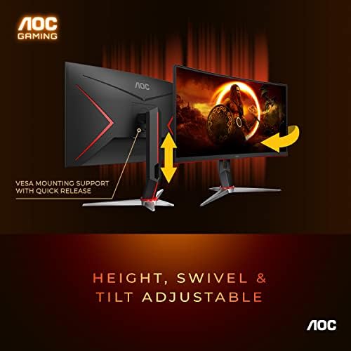 AOC 27 Inch Curved Gaming Monitor with 240Hz Refresh Rate