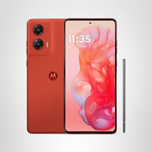 Motorola Moto G Stylus 5G 2024 Unlocked 50MP Camera Scarlet Wave