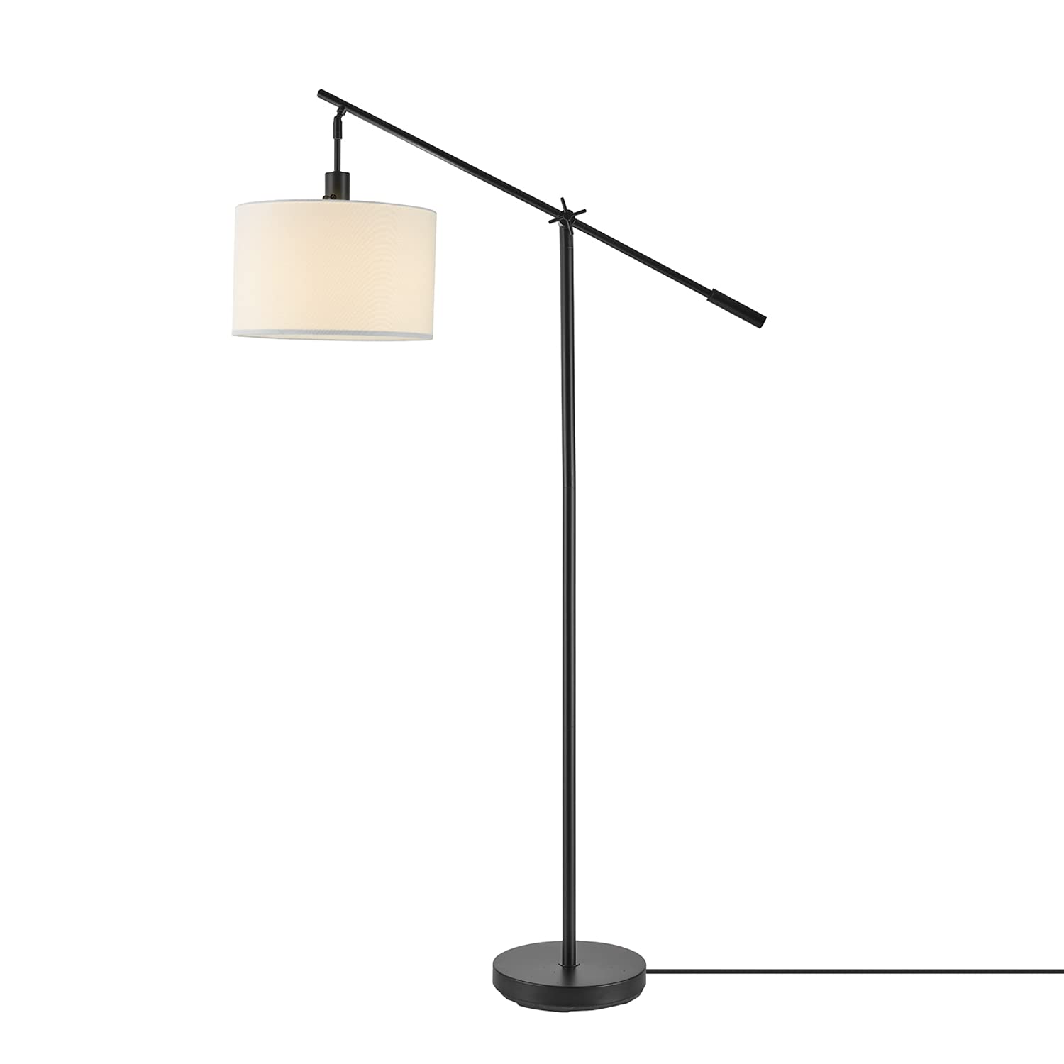 Modern 70 Inch Floor Lamp with Soft White Shade
