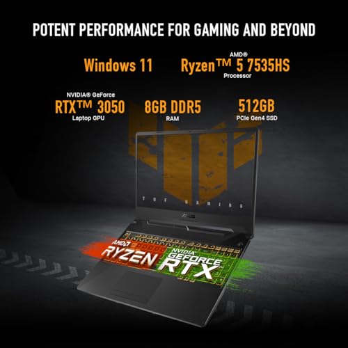 ASUS TUF Gaming A15 Powerful 15.6 Inch Laptop