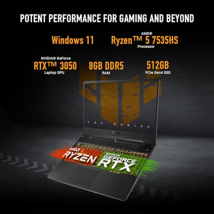 ASUS TUF Gaming A15 Powerful 15.6 Inch Laptop