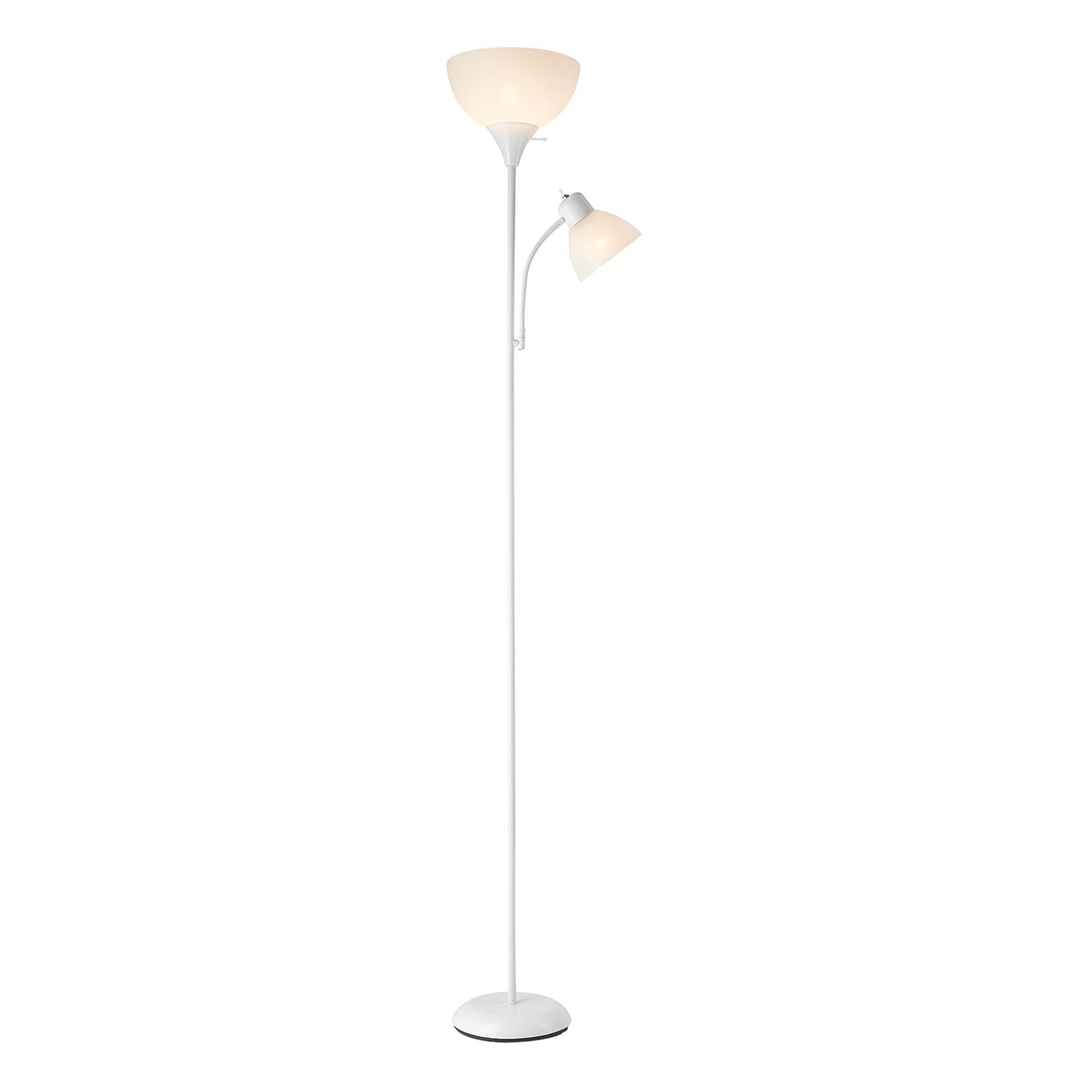 Globe Electric Delilah Floor Lamp with Adjustable Reading Light