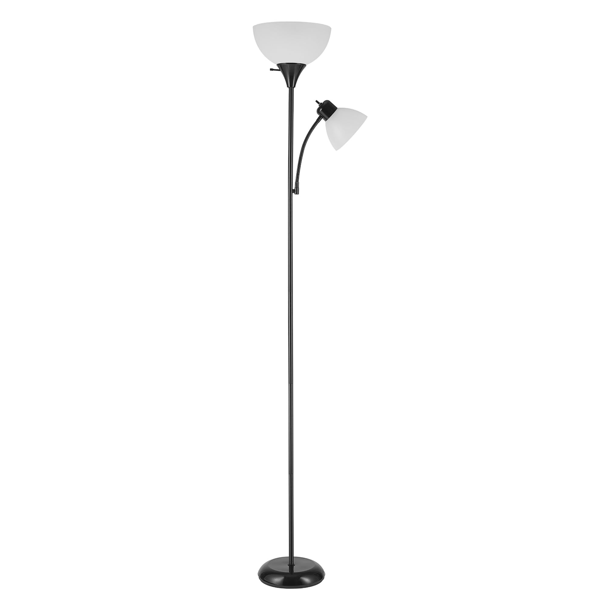 Globe Electric Delilah Floor Lamp with Adjustable Reading Light