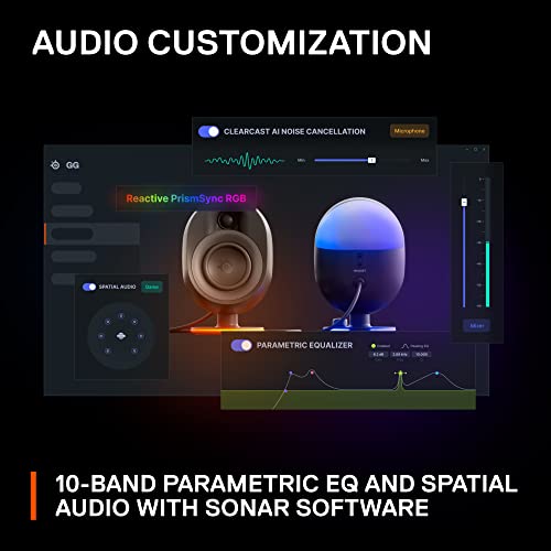SteelSeries Arena 3 Gaming Speakers with Immersive Audio