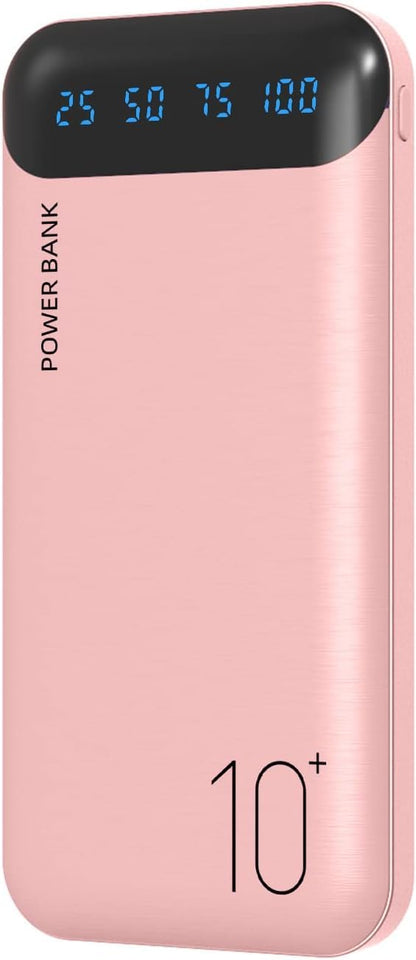Power Bank 10000mAh Portable Charger Slim Battery Pack USB C