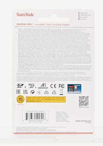 SanDisk 256GB Ultra MicroSD Card Fast Transfer Speeds