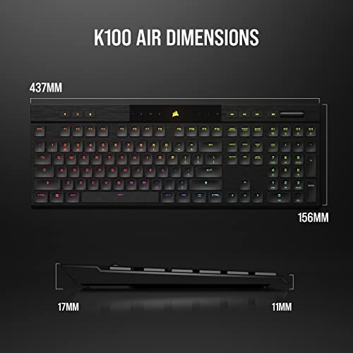 Corsair K100 RGB Gaming Keyboard with Hyper-Processing Technology