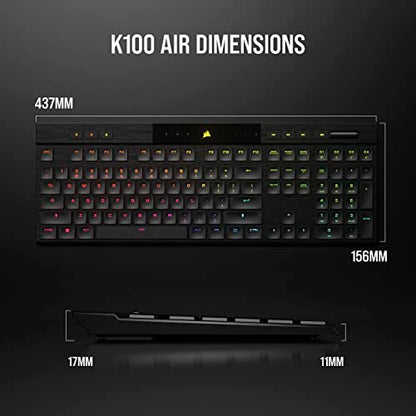 Corsair K100 RGB Gaming Keyboard with Hyper-Processing Technology