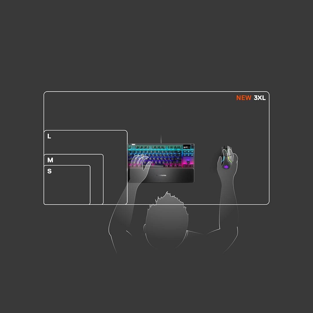 SteelSeries QcK Edge Gaming Mouse Pad Durable Smooth Surface
