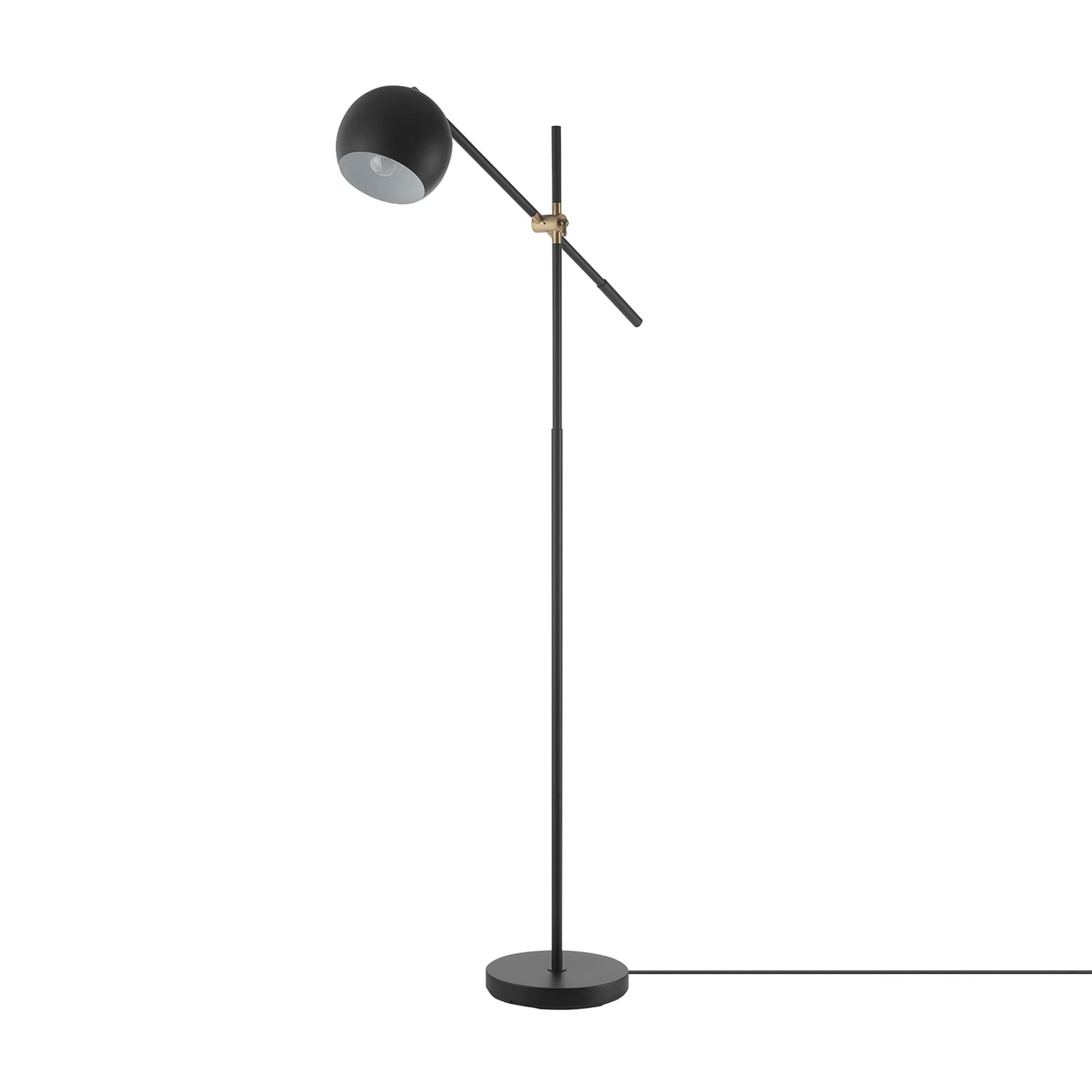Molly Floor Lamp with Matte Black Finish and Slim Profile