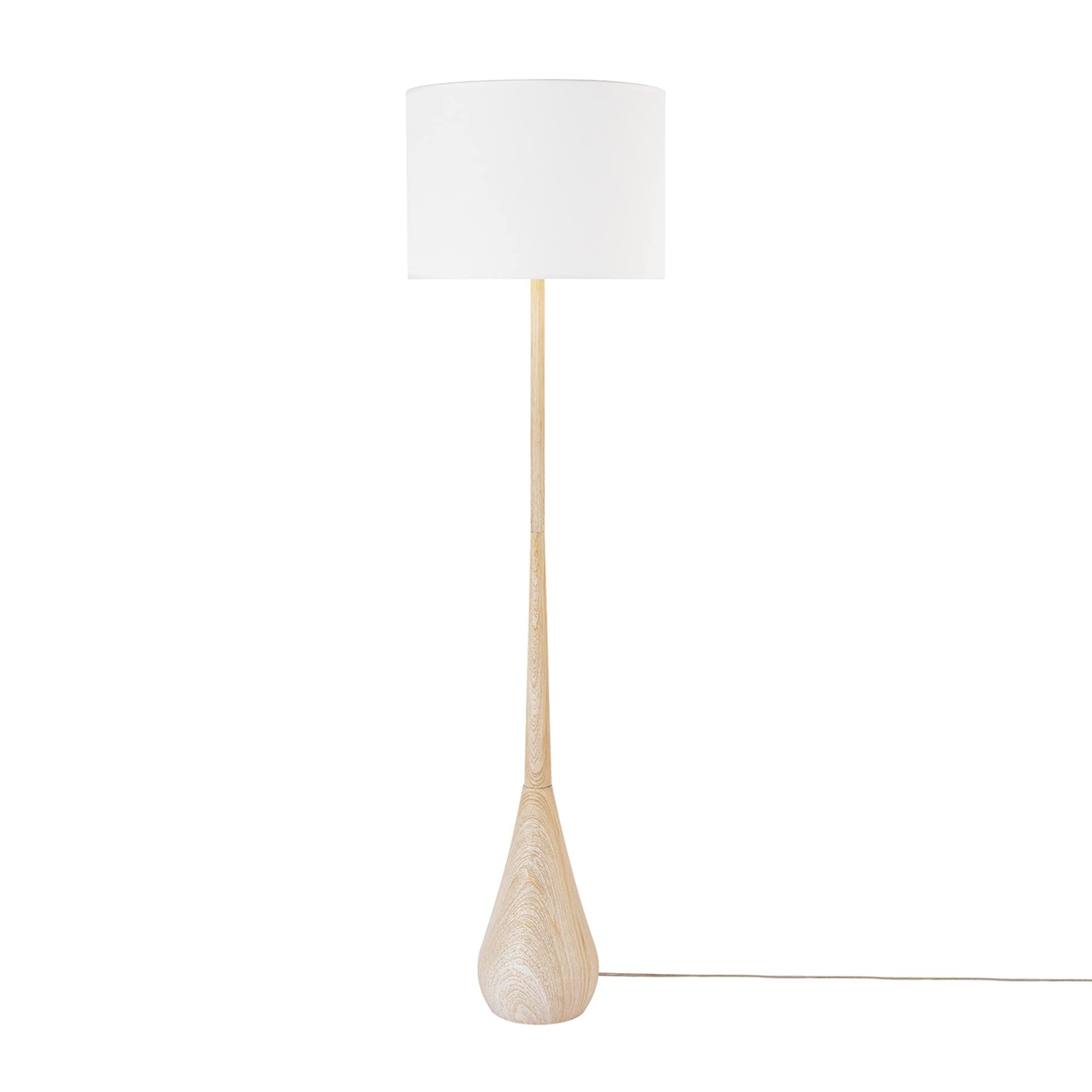Modern 70 Inch Floor Lamp with Soft White Shade