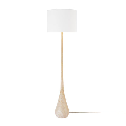 Modern 70 Inch Floor Lamp with Soft White Shade