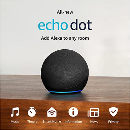Echo Dot Smart Speaker With Rich Sound In Charcoal Plus