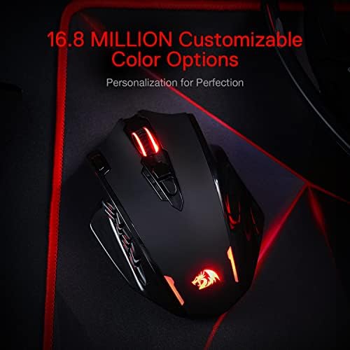Redragon M908 RGB Gaming Mouse with 12 Programmable Buttons
