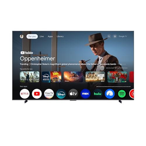 TCL 55 Inch Mini LED 4K UHD Smart TV with High Contrast