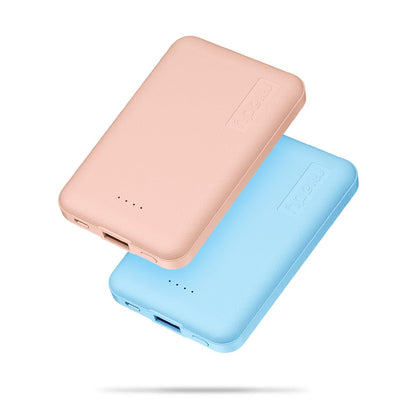 Miady 2 Pack 5000mAh Mini Portable Charger 5V USB C Output