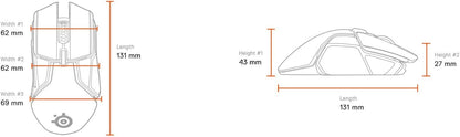 SteelSeries Rival 650 Wireless Gaming Mouse with Rapid Charging