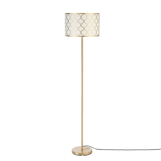 Modern 58 Inch Floor Lamp with Geometric Design