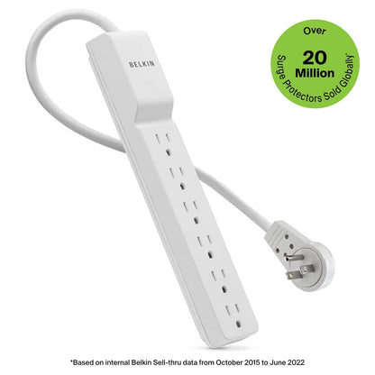 Belkin Surge Protector Power Strip 1080 Joules Rotating Plug