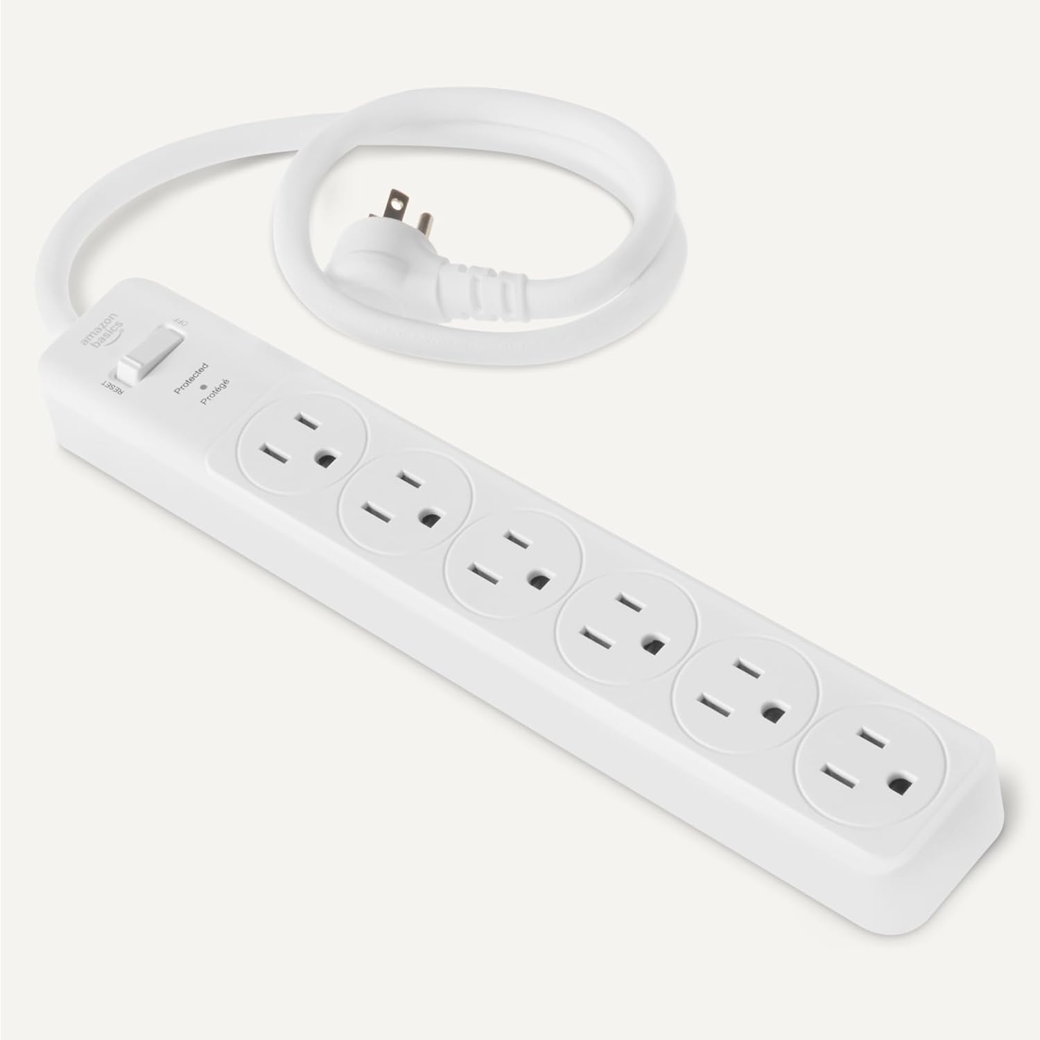 Amazon Basics Two Pack Surge Protector Power Strip 200J