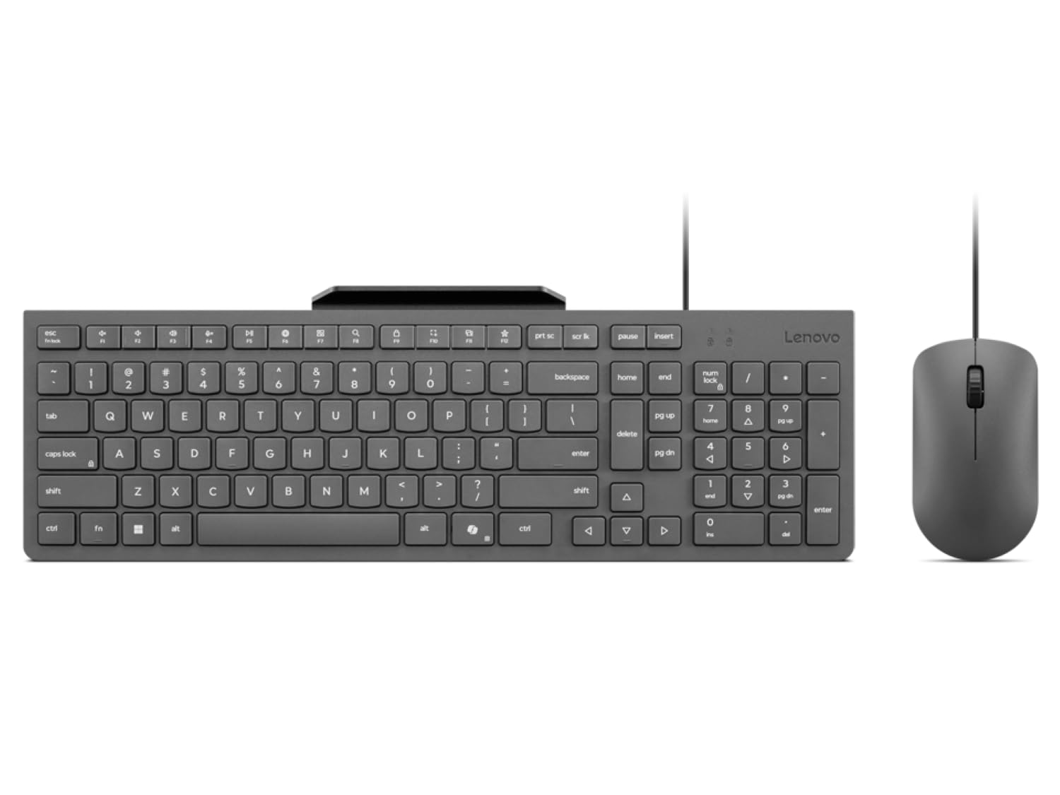 Lenovo 300 USB Keyboard Ergonomic Design for Comfortable Typing
