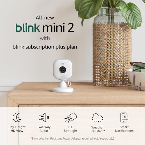 Blink Mini 2 Home Security Camera with Color Night Vision
