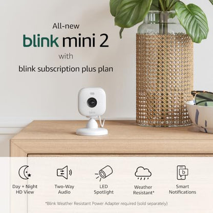 Blink Mini 2 Home Security Camera with Color Night Vision
