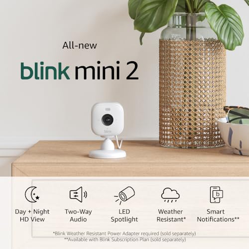 Blink Mini 2 Home Security Camera with Color Night Vision