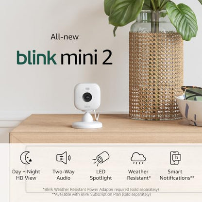 Blink Mini 2 Home Security Camera with Color Night Vision