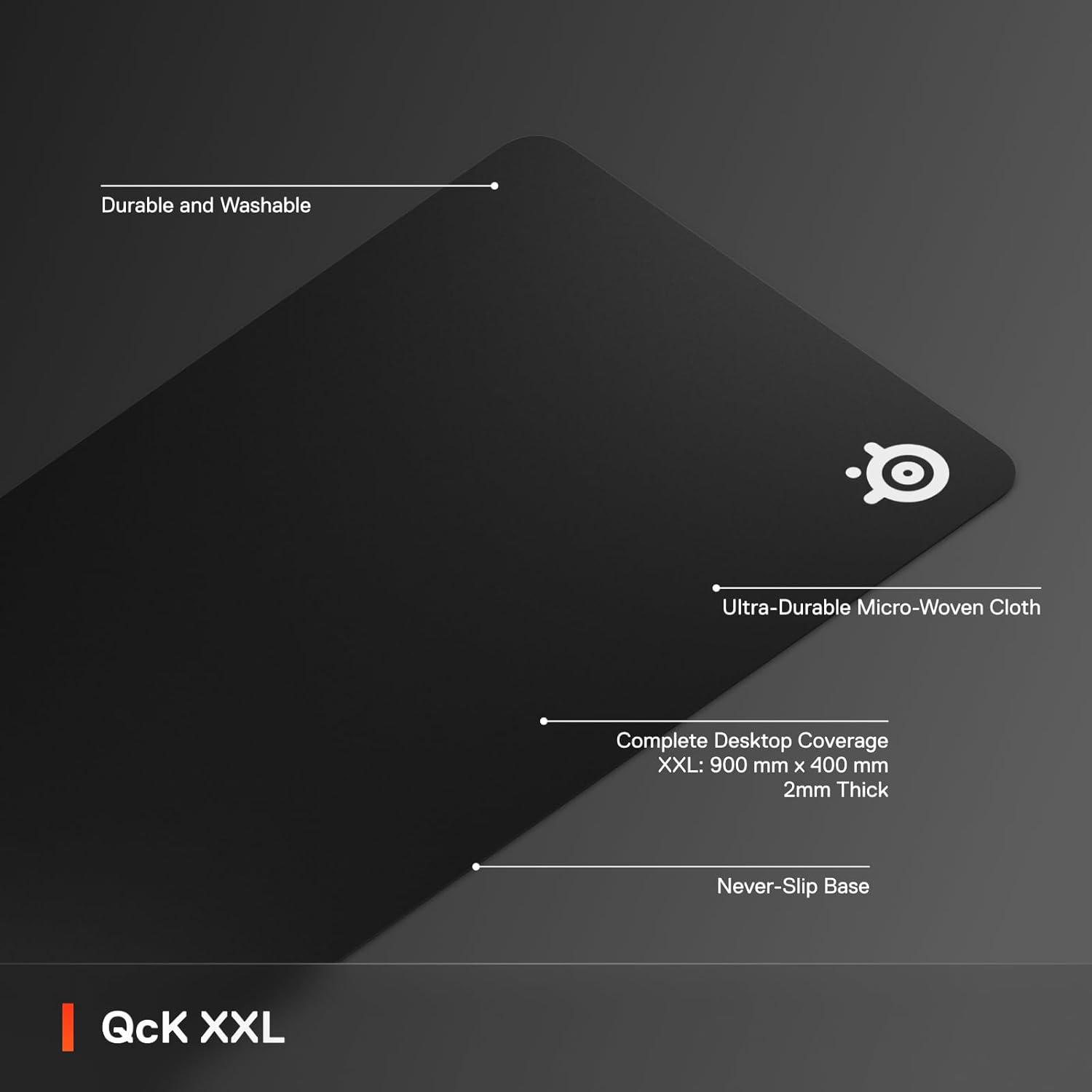 SteelSeries QcK Edge Gaming Mouse Pad Durable Smooth Surface