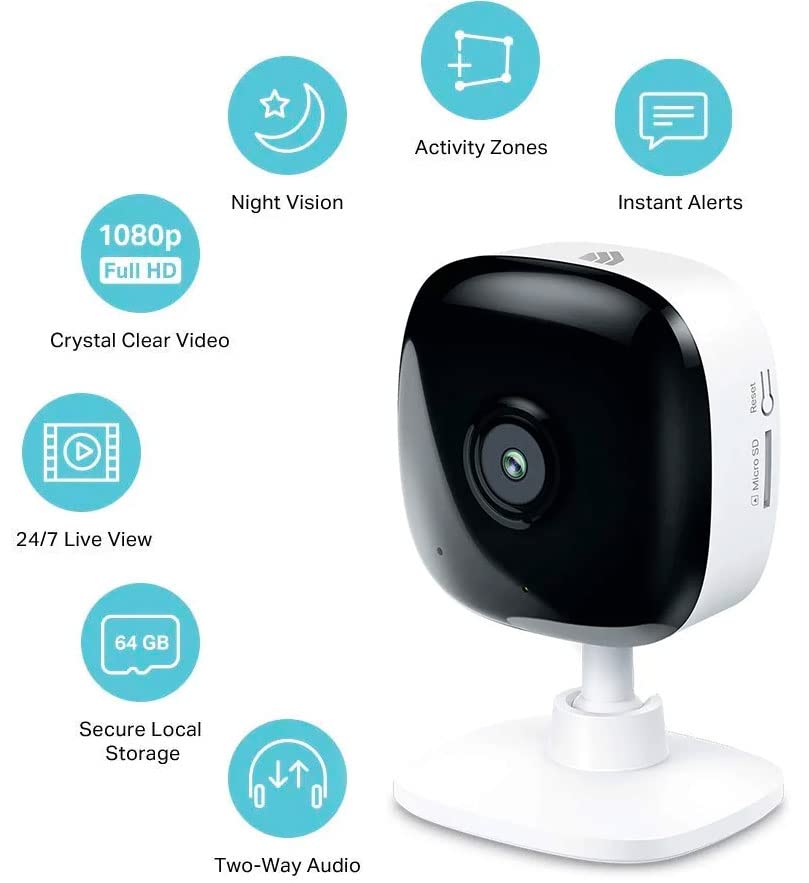 Kasa Smart Security Camera with Night Vision and Two Way Audio