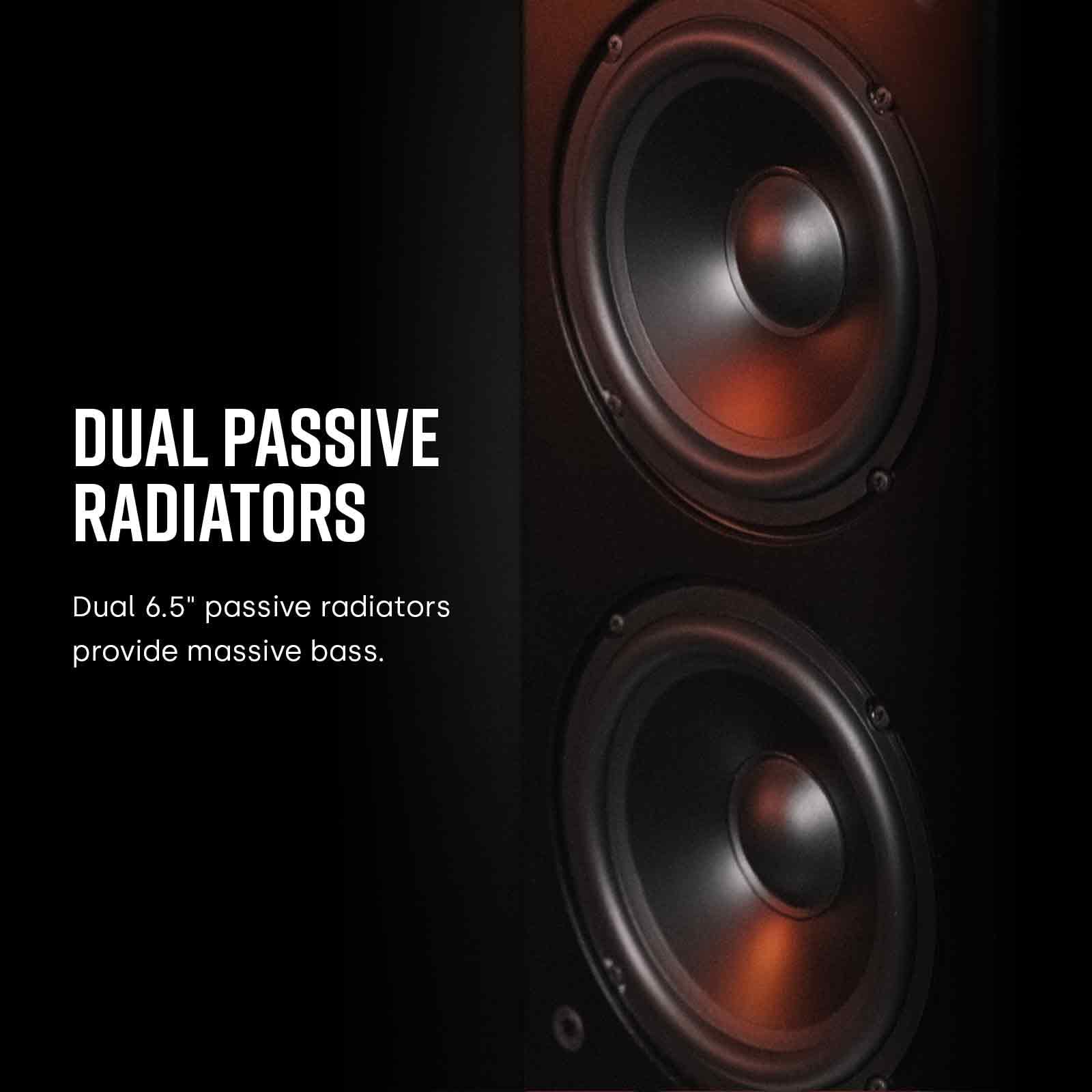 Polk Audio T15 Bookshelf Speakers with Deep Bass Sound