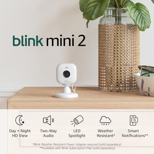 Blink Mini 2 Home Security Camera with Color Night Vision