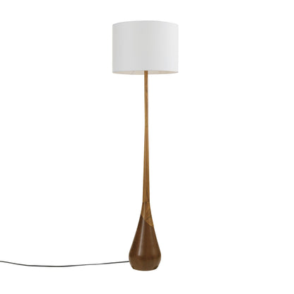 Modern 70 Inch Floor Lamp with Soft White Shade